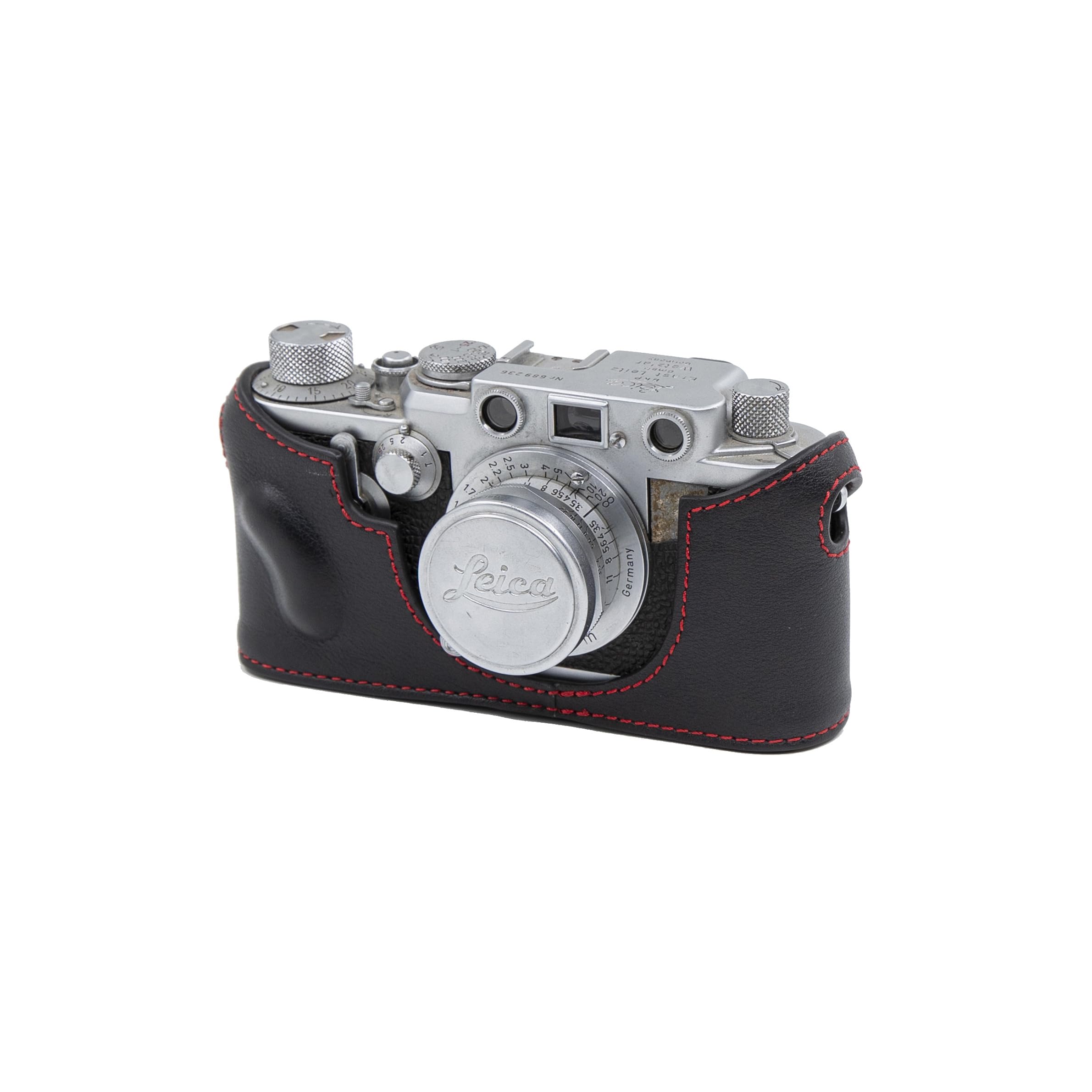 新品 本革 LEICA ライカ Ⅲf用 カメラケース ブラック 新品 本革 LEICA ライカ 0/i/ii/iii用 カメラケース ブラック